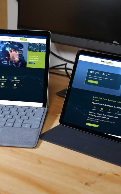 Biz empower website overview