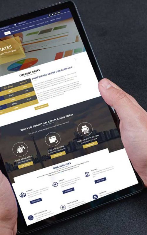 mortgage tablet view